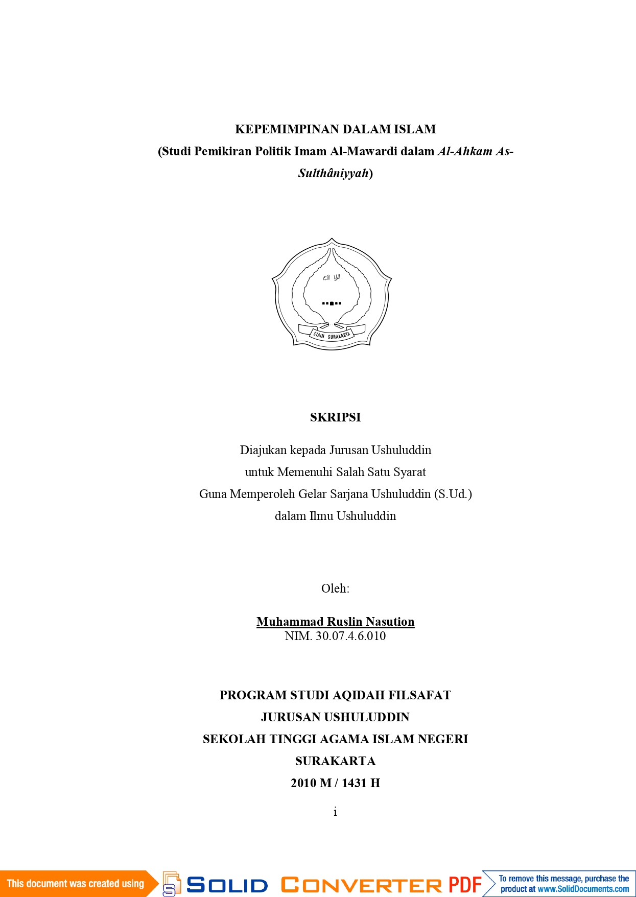 cover