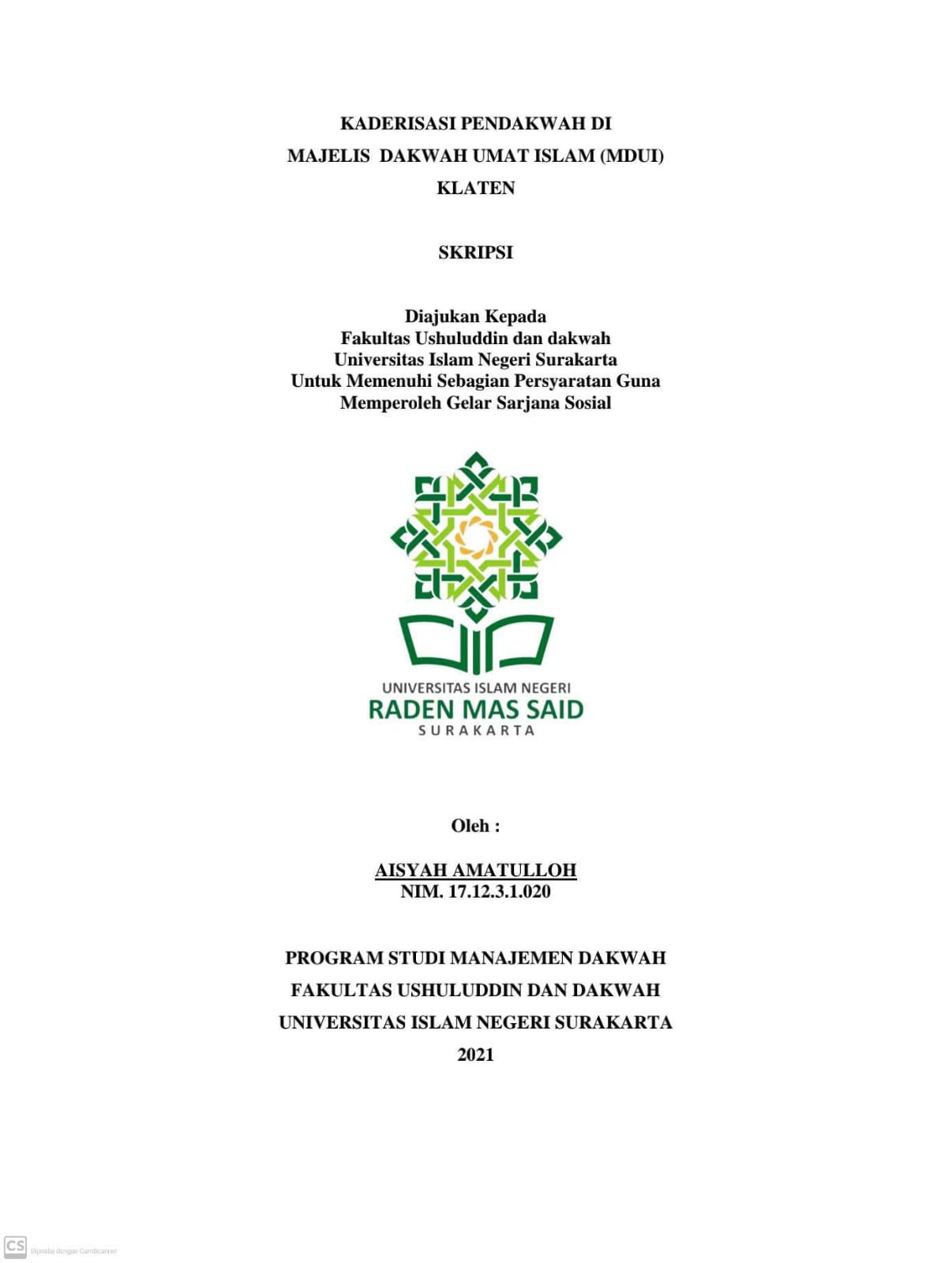 cover