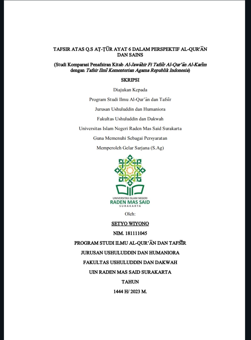 cover