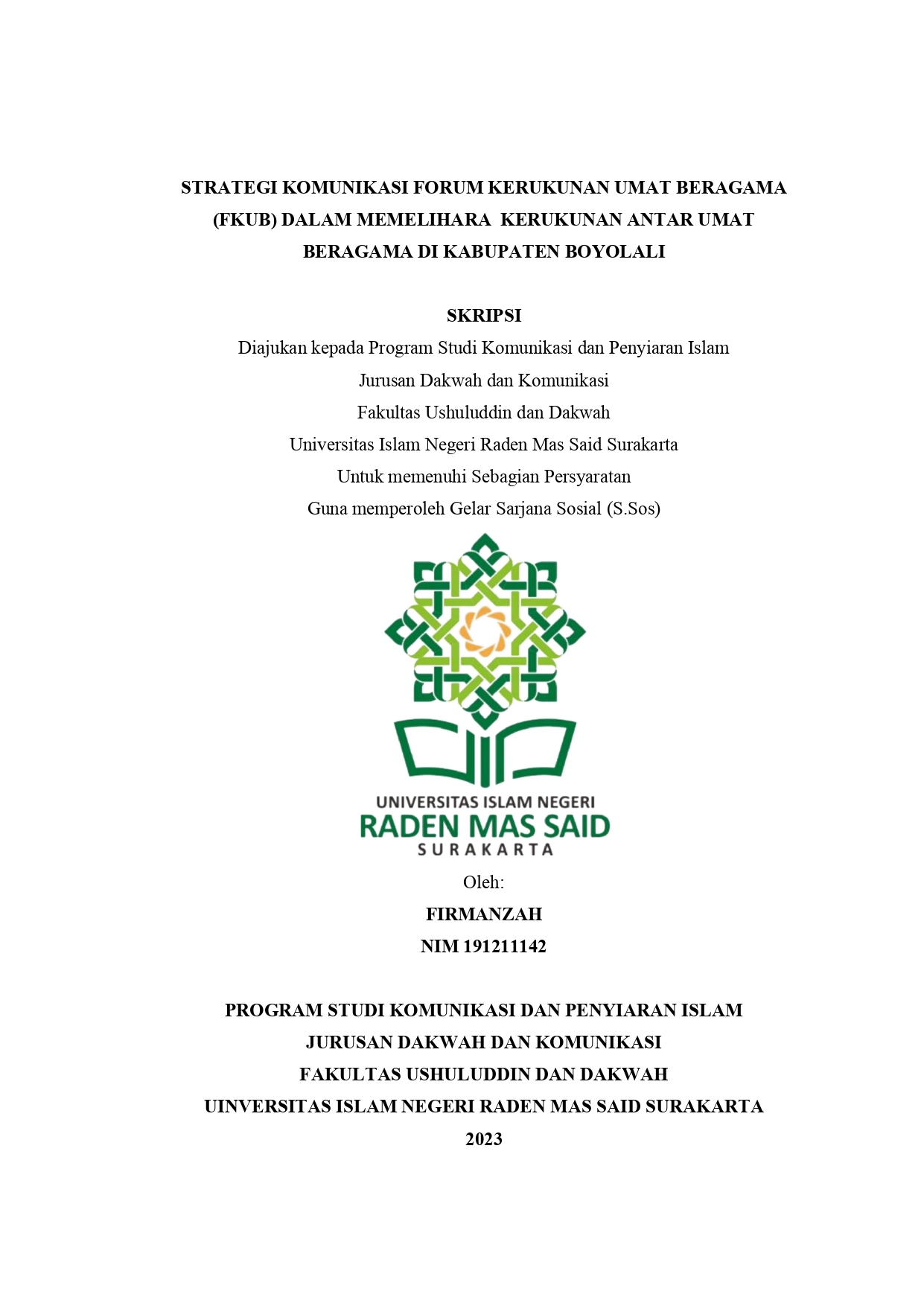 cover