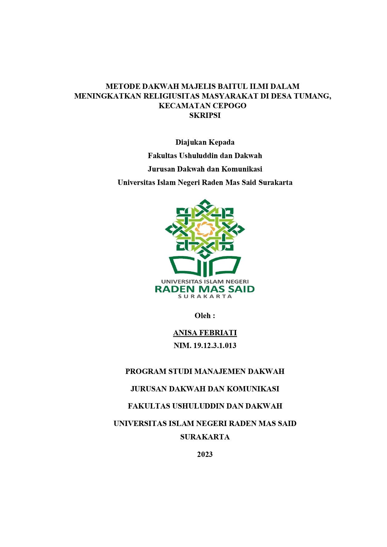 cover