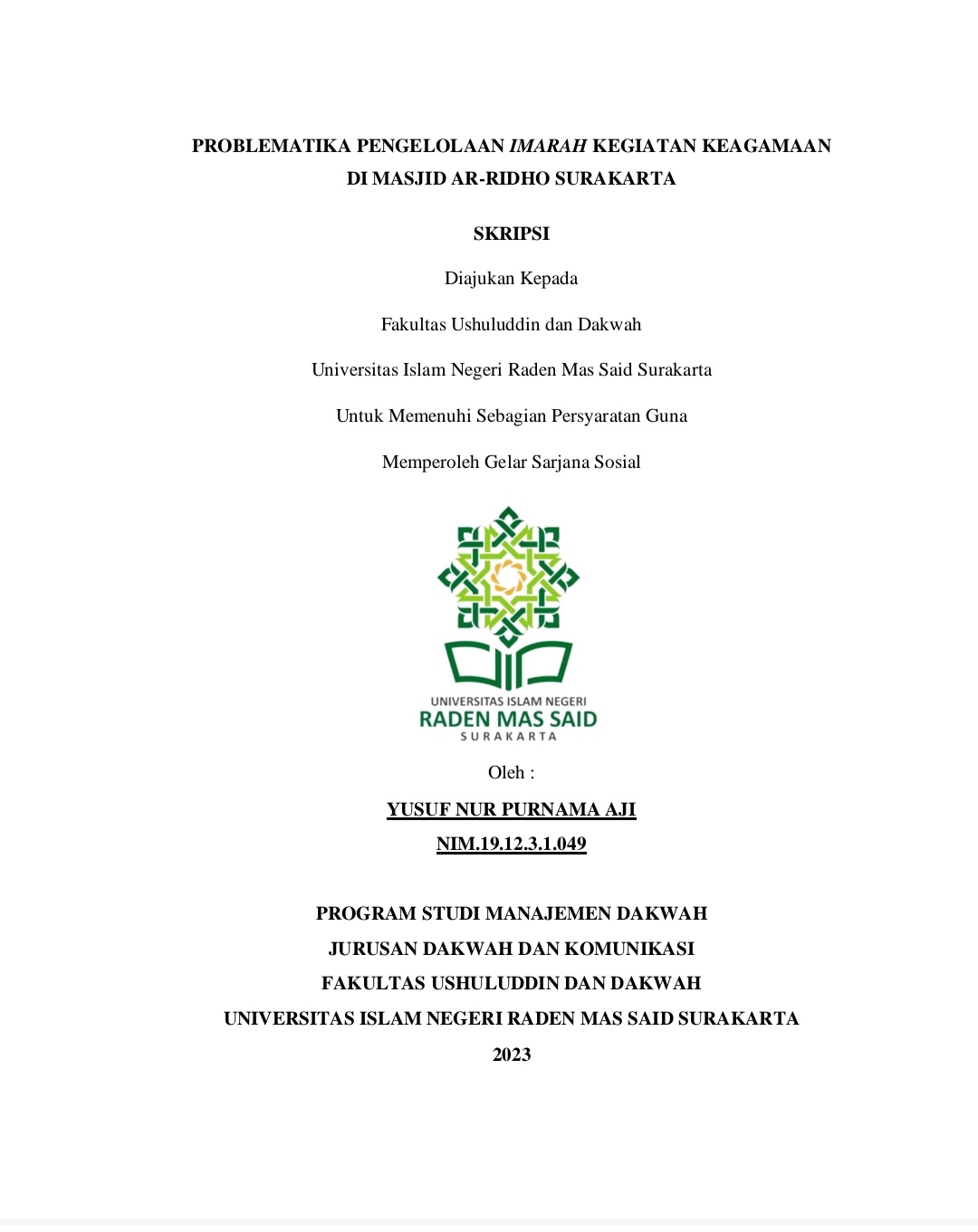 cover