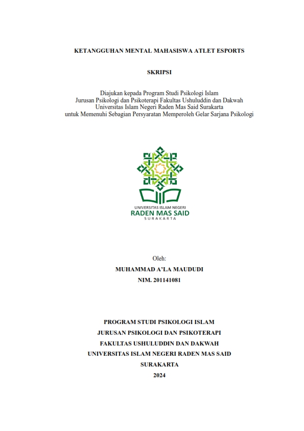 Ketangguhan Mental Mahasiswa Atlet Esports