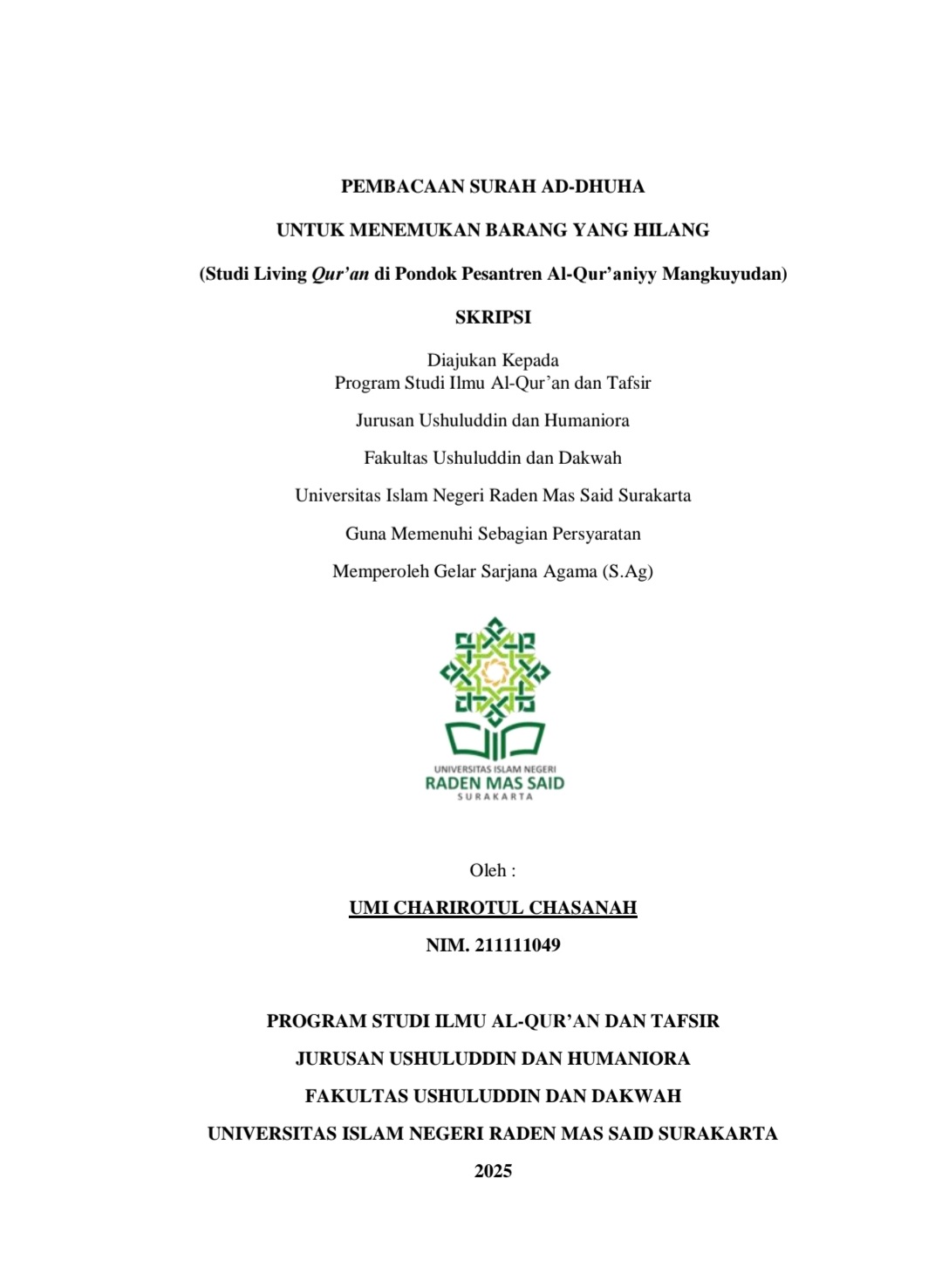 cover