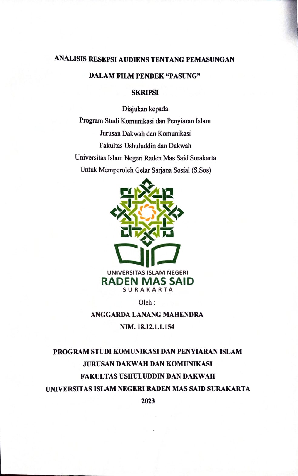 cover