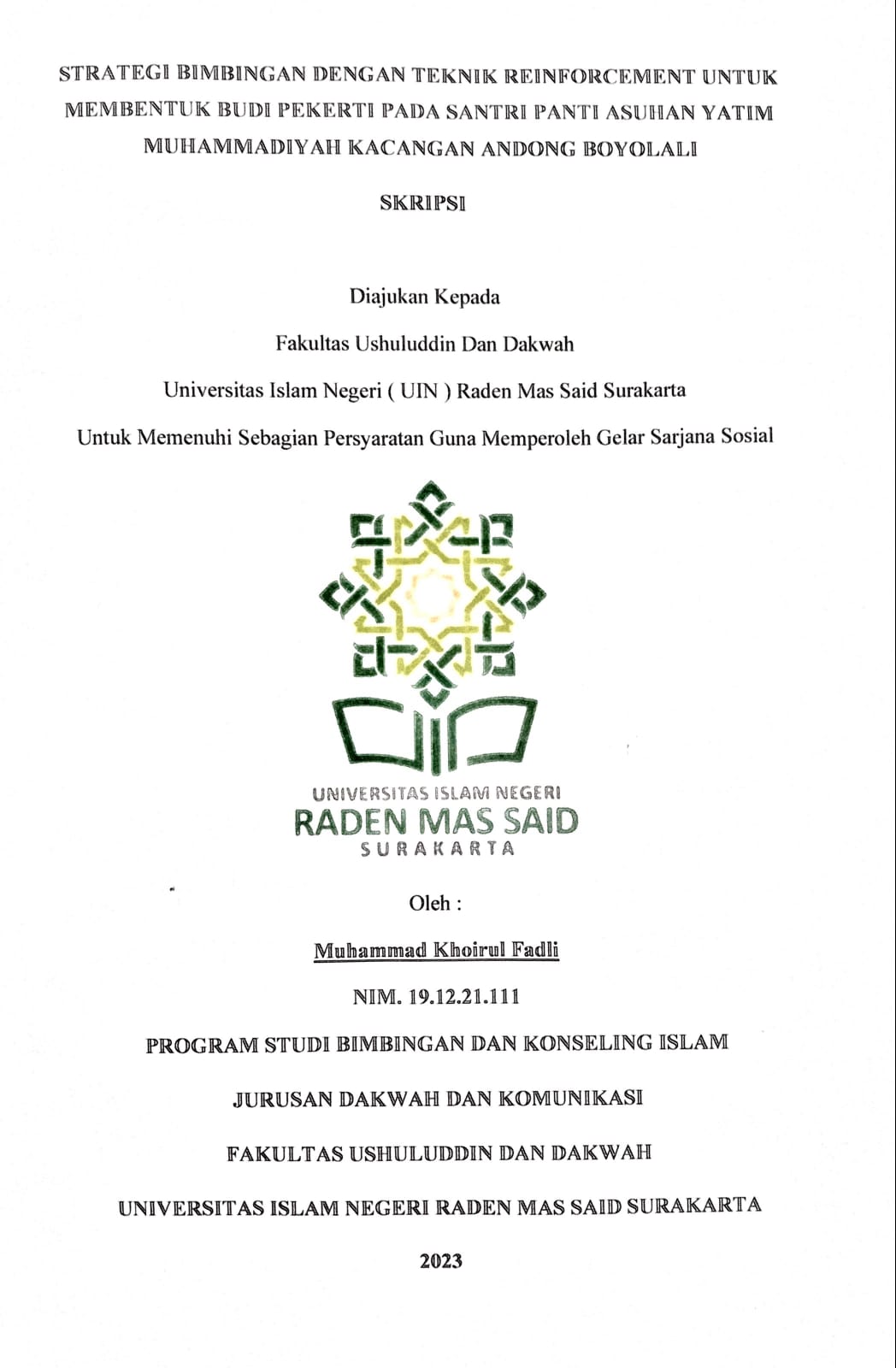 cover