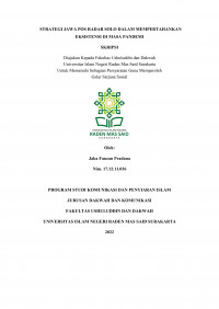 STRATEGI JAWA POS RADAR SOLO DALAM MEMPERTAHANKAN EKSISTENSI DI MASA PANDEMI