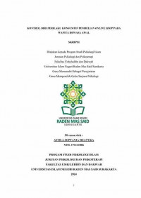 Kontrol Diri Perilaku Konsumtif Pembelian Online Shop Pada Wanita Dewasa Awal