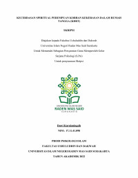 KECERDASAN SPIRITUAL PEREMPUAN KORBAN KEKERASAN DALAM RUMAH TANGGA (KDRT)