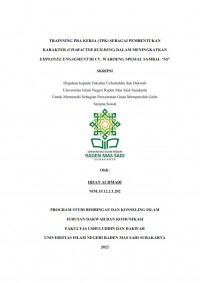 TRAINING PRA KERJA (TPK) SEBAGAI PEMBENTUKAN KARAKTER (CHARACTER BUILDING) DALAM MENINGKATKAN EMPLOYEE ENGAGMENT DI CV. WAROENG SPESIAL SAMBAL SS
