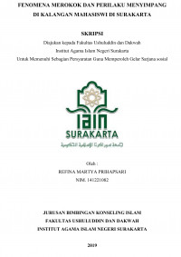 Fenomena Merokok dan Perilaku Menyimpang di Kalangan Mahasiswi di Surakarta