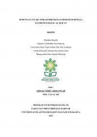 Hubungan antara efikasi diri dengan resiliensi remaja santri penghafal al-Qur'an