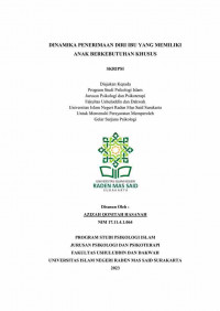 Dinamika Penerimaan Diri Ibu Yang Memiliki Anak Berkebutuhan Khusus