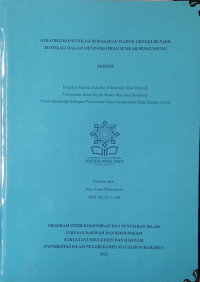 Strategi Komunikasi Pemasaran Waduk Cengklik Park Boyolali Dalam Meningkatkan Jumlah Pengunjung
