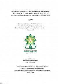 TEKNIK BEHAVIOR CHART DALAM MEMBENTUK KEMANDIRIAN ANAK DI LEMBAGA KESEJAHTERAAN SOSIAL ANAK (LKSA) MUHAMMADIYAH PUTRA GROGOL SUKOHARJO TAHUN 2020/2021