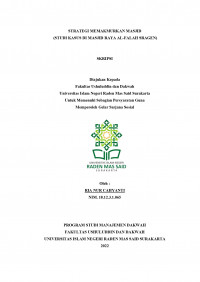 STRATEGI MEMAKMURKAN MASJID (STUDI KASUS DI MASJID RAYA Al-FALAH)