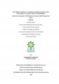 Kontribusi Komunitas terhadap Resiliensi Keluarga yang Merawat Orang dengan Skizofrenia (Studi Kasus Komunitas KPSI Simpul Solo Raya)