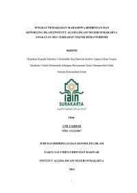 Tingkat Pemahaman Mahasiswa BKI IAIN Surakarta Angkatan Tahun 2012 terhadap Teknik Behaviorism