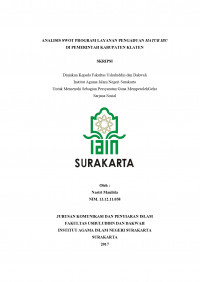 ANALISIS SWOT PROGRAM LAYANAN PENGADUAN MATUR IBU DI PEMERINTAH KABUPATEN KLATEN