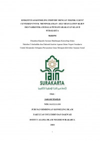 Efektivitas Konseling Individu dengan Teknik Client Centered untuk Meningkatkan Self Regulation Klien Eks Narkotika di Balai Pemasyarakatan Klas II Surakarta