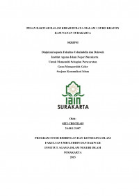 PESAN DAKWAH DALAM KIRAB BUDAYA MALAM 1 SURO KRATON KASUNANAN SURAKARTA