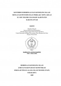 KONTRIBUSI BIMBINGAN DAN KONSELING DALAM MENGATASI PENYIMPANGAN PERILAKU SISWA KELAS XI  SMU NEGERI COLOMADU KABUPATEN KARANGANYAR