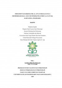 Implementasi Zikir Ratib Al-Attas Sebagai Upaya Memperoleh Rasa Aman di Pondok Pesantren Al-Fattah, Kartasura, Sukoharjo