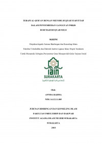 Terapi Al Qur'an Dengan Metode Ruqyah Syar'iyyah Dalam Penyembuhan Gangguan Psikis Di Rumah Ruqyah Solo