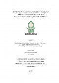 PANDANGAN ULAMA’ MUANG PATTANI TERHADAP HADIS KETAATAN KEPADA PEMIMPIN
(Studi Kasus Di Daerah Muang Pattani Thailand Selatan)