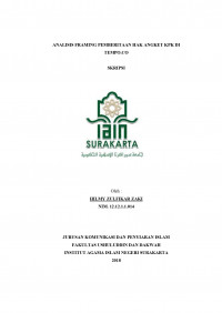 Analisis Framing Pemberitaan Hak Angket KPK di Tempo.co