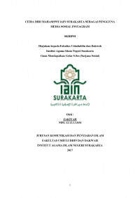 CITRA DIRI PEREMPUAN DALAM MEDIA SOSIAL (STUDI DESKRIPTIF KUALITATIF CITRA DIRI MAHASISWI IAIN SURAKARTA SEBAGAI PENGGUNA MEDIA SOSIAL INSTAGRAM)