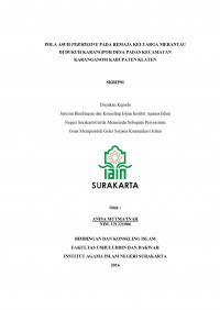 POLA ASUH PERMISSIVE PADA REMAJA KELUARGA MERANTAU DI DUKUH KARANGPOH DESA PADAS KECAMATAN KARANGANOM KABUPATEN KLATEN