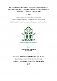 IMPLEMENTASI TERAPI BERMAIN AKTIF UNTUK MENGEMBANGKAN INTERAKSI SOSIAL AUTIS DI SLB YPAALB (YAYASAN PENDIDIKAN ANAK-ANAK LUAR BIASA) LANGENHARJO