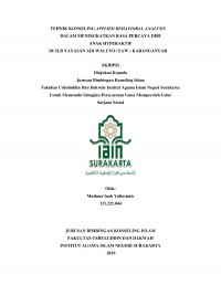 TEHNIK KONSELING APPLIED BEHAVIORAL ANALYSIS DALAM MENINGKATKAN RASA PERCAYA DIRI ANAK HYPERAKTIF DI SLB YAW MATESIH KARANGANYAR