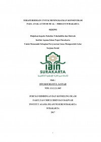 Terapi Bermain Untuk Meningkatkan Konsentrasi Pada Anak Autis di SD Al Firdaus Surakarta