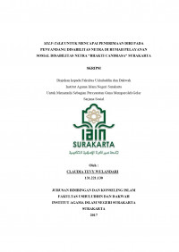 SELF-TALK UNTUK MENCAPAI PENERIMAAN DIRI PADA PENYANDANG DISABILITAS NETRA DI RUMAH PELAYANAN SOSIAL DISABILITAS NETRA 