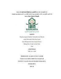 RAGAM MUTASYABIH AL-LAFZI DALAM AL-QUR’AN  Studi atas Kitab Karya Ibnu Zubair al-S|aqafi)