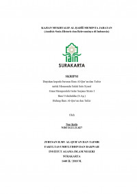 KAJIAN MUKHTALIF AL-HADIS MEMINTA JABATAN (ANALISIS SOSIO-HISTORIS DAN RELEVANSINYA DI INDONESIA)