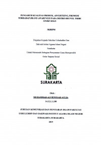 Pengaruh Kualitas Produk, Advertising, Promosi Terhadap Brand Awareness pada Distro Heuvel Tribe Store Solo