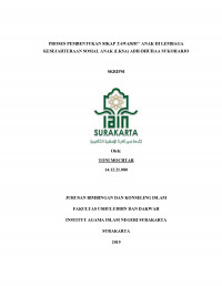 PROSES PEMBENTUKAN SIKAP TAWADHU` ANAK DI LEMBAGA KESEJAHTERAAN SOSIAL ANAK (LKSA) ADH-DHUHAA SUKOHARJO