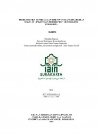 KONSELING DALAM MEMBENTUK KEPERCAYAAN DIRI PADA PENYANDANG DISABILITAS DAKSA UNTUK BERINTERAKSI SOSIAL DI LINGKUNGAN BBRSBD PROF. DR SOEHARSO SURAKARTA