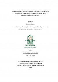 Bimbingan Islam Sebagai Pembinaan Akhlak Karyawan Di Rumah Sakit Pembina Kesehatan Umum (PKU) Muhammadiyah Surakarta