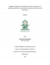 Bimbingan Pribadi Anak Bermasalah Hukum (ABH) Dalam Berinteraksi Sosial Di Balai Pemasyarakatan (BAPAS) Kelas II Surakarta