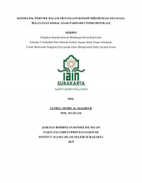 KONSELING INDIVIDU DALAM MENANGANI KONSEP DIRI REMAJA DI SASANA PELAYANAN SOSIAL ANAK PARMADI UTOMO BOYOLALI