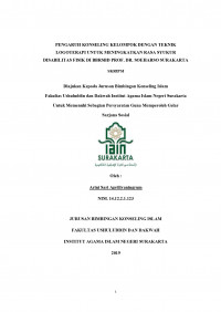 BIMBINGAN KELOMPOK TERHADAP KECEMASAN MENGHADAPI PRAKTEK BELAJAR KERJA PENYANDANG DISABILITAS FISIK DI BALAI BESAR REHABILITASI SOSIAL PENYANDANG DISABILITAS FISIK (BBRSPDF) PROF. DR. SOEHARSO SURAKARTA