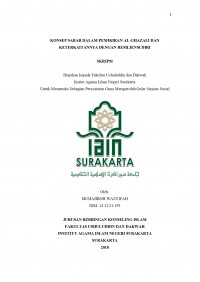 Konsep Sabar Dalam Pemikiran al Ghazali dan Keterkaitannya dengan Resiliensi Diri