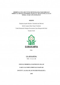 Bimbingan Islami Meningkatkan Kecerdasan Spiritual Remaja Penerima Manfaat di Panti Pelayanan Sosial Anak Tawangmangu