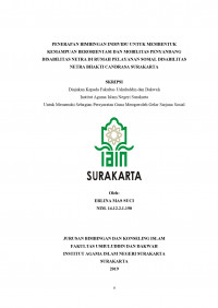 BIMBINGAN INDIVIDU UNTUK MEMBENTUK KEMAMPUAN BERORIENTASI DAN MOBILITAS PENYANDANG DISABILITAS NETRA DI RUMAH PELAYANAN SOSIAL DISABILITAS NETRA BHAKTI CANDRASA SURAKARTA