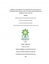 Bimbingan Kelompok untuk Meningkatkan Interaksi Sosial Remaja Panti Asuhan Darul Hadlonah Grobogan