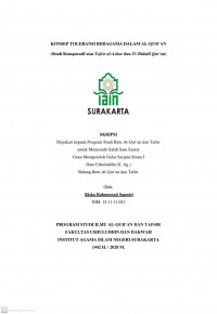 KONSEP TOLERANSI DALAM AL-QUR'AN (Studi Komparatif Tafsir al-Azhar dan Fi Zhilalil Qur'an)